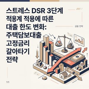 ai thumbnail branding 스트레스 DSR 3단계 적용에 따른 대출 한도 변화 주택담보대출 고정금리 갈아타기 전략 1787398923 1