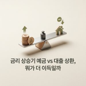 ai thumbnail minimal 금리 상승기 예금 vs 대출 상환 뭐가 더 이득일까 1787800175