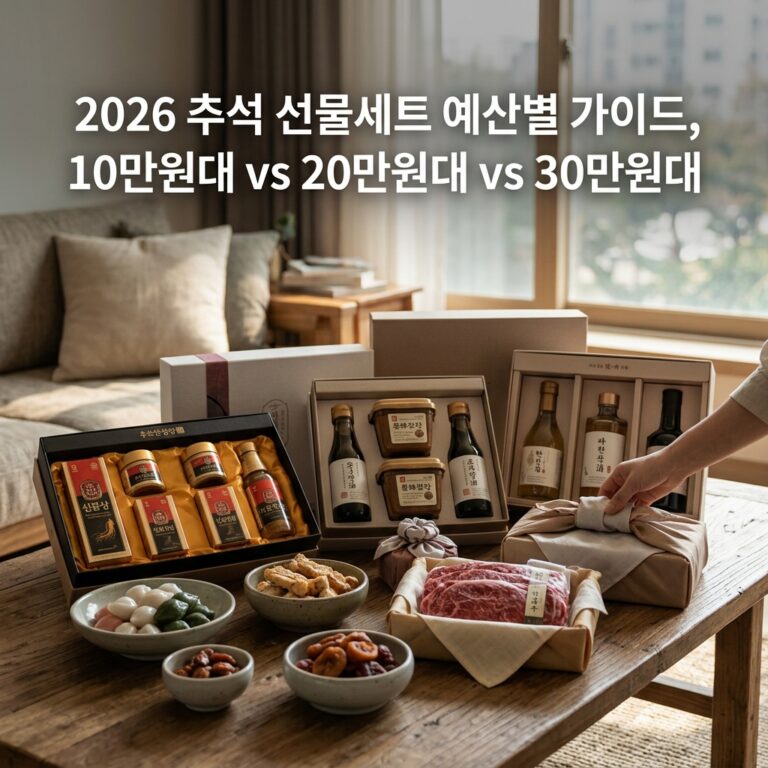 ai thumbnail photography 2026 추석 선물세트 예산별 가이드 10만원대 vs 20만원대 vs 30만원대 1787739350