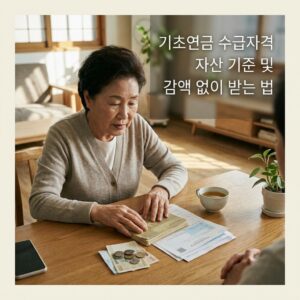 ai thumbnail photography 기초연금 수급자격 자산 기준 및 감액 없이 받는 법 1787446363