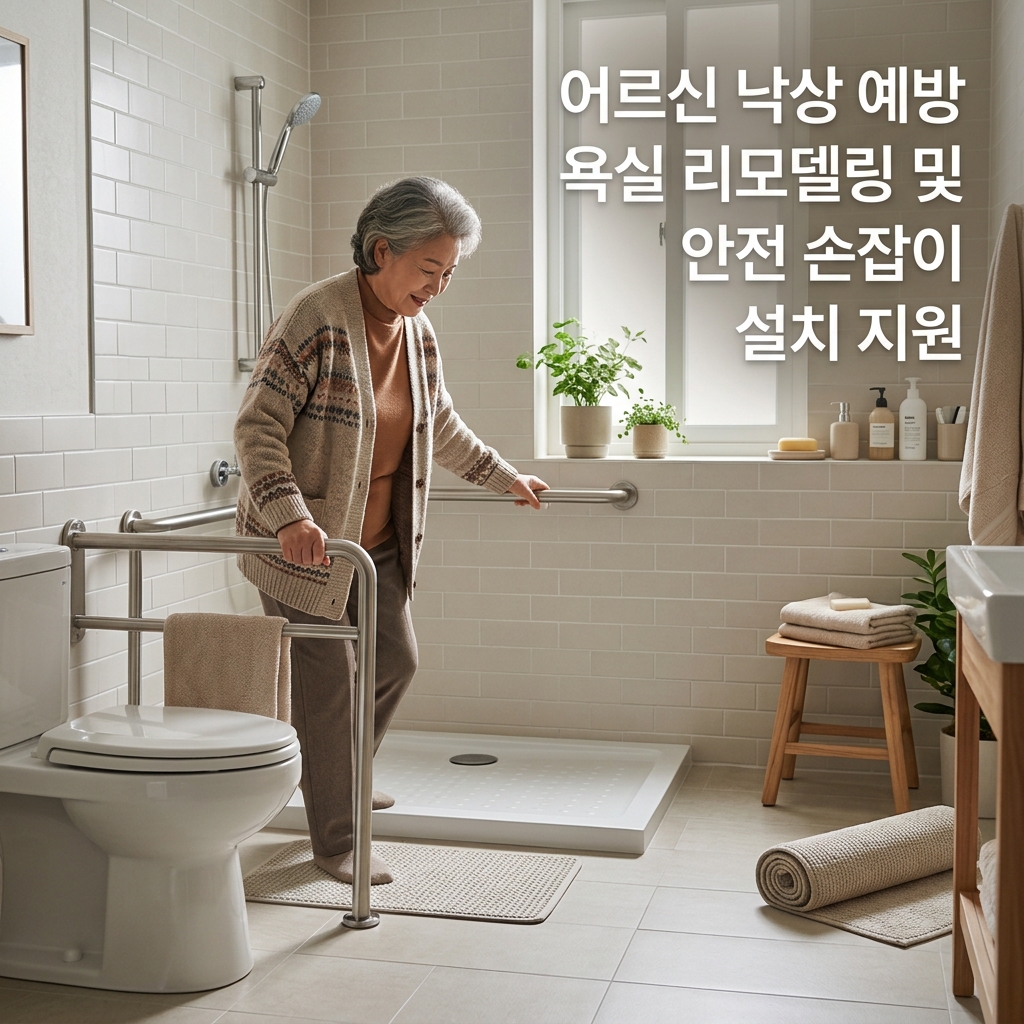 어르신 낙상 예방 욕실 리모델링 및 안전 손잡이 설치 지원 1 ai thumbnail photography 어르신 낙상 예방 욕실 리모델링 및 안전 손잡이 설치 지원 1787444055 1