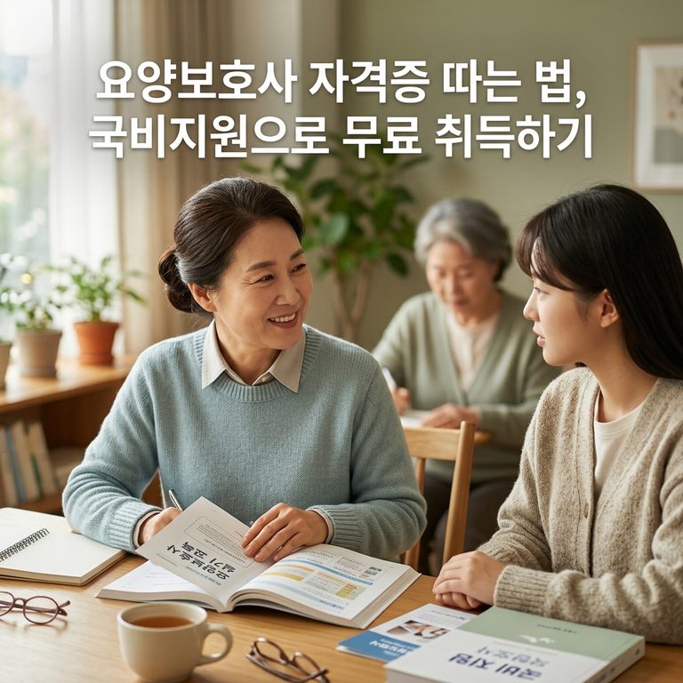 ai thumbnail photography 요양보호사 자격증 따는 법 국비지원으로 무료 취득하기 1788188208 1