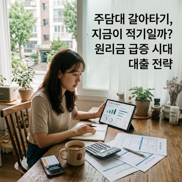 ai thumbnail photography 주담대 갈아타기 지금이 적기일까 원리금 급증 시대 대출 전략 1787796177