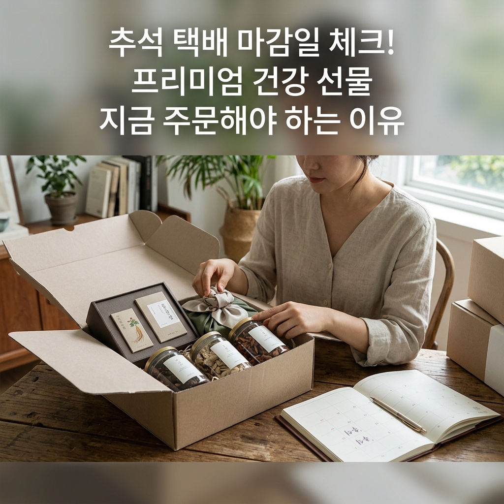 ai thumbnail photography 추석 택배 마감일 체크 프리미엄 건강 선물 지금 주문해야 하는 이유 1787740021 1