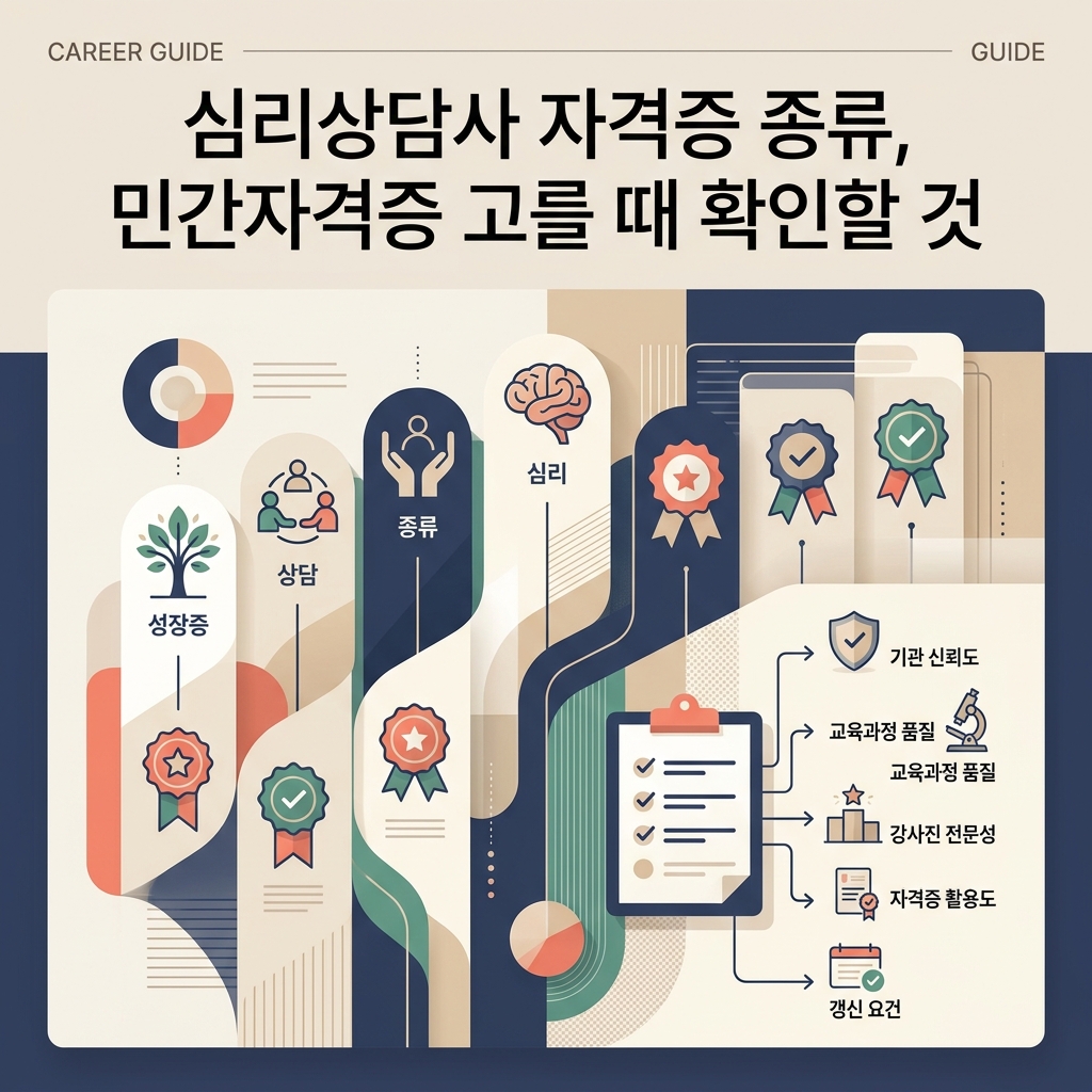 ai thumbnail branding 심리상담사 자격증 종류 민간자격증 고를 때 확인할 것 1788422309 1