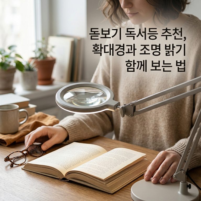 ai thumbnail photography 돋보기 독서등 추천 확대경과 조명 밝기 함께 보는 법 1789471479 1