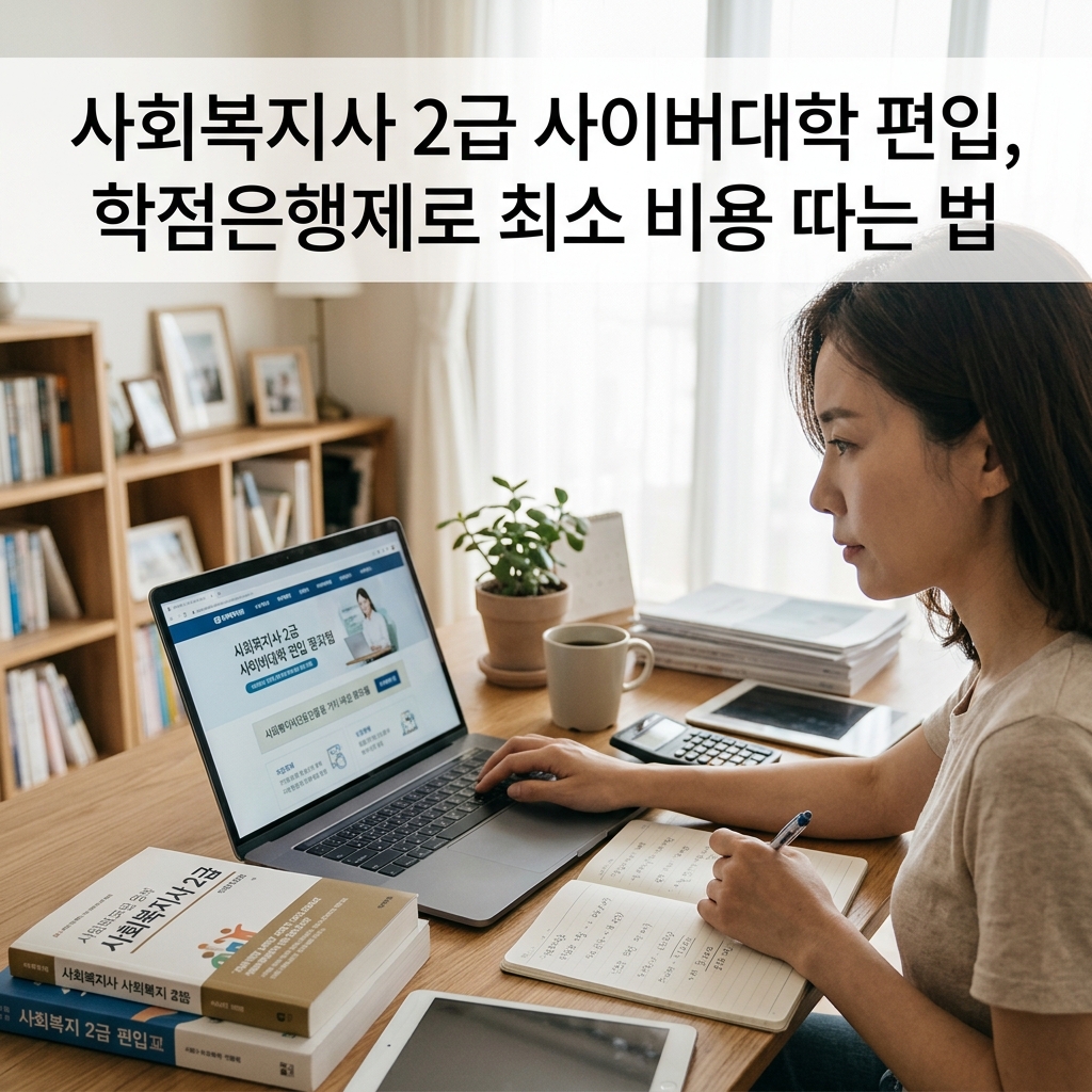 ai thumbnail photography 사회복지사 2급 사이버대학 편입 학점은행제로 최소 비용 따는 법 1788608349 1