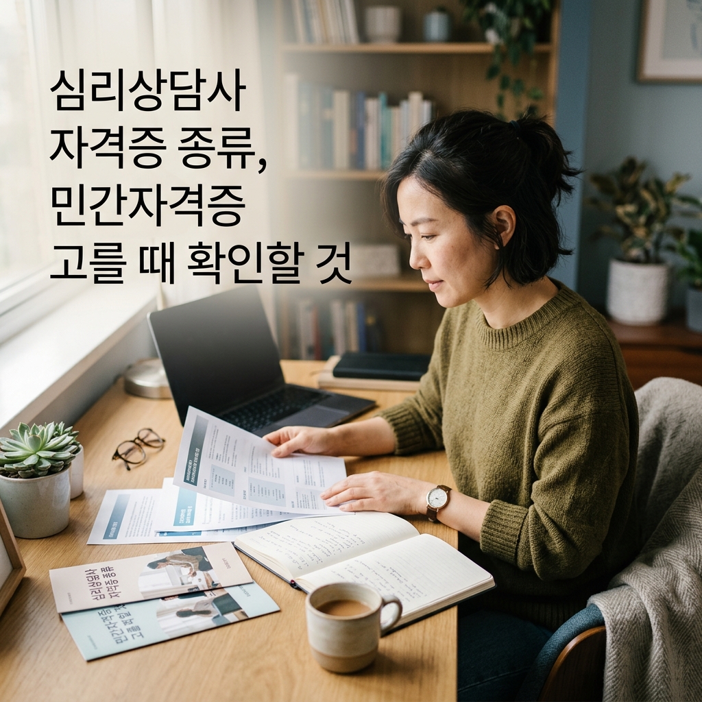 ai thumbnail photography 심리상담사 자격증 종류 민간자격증 고를 때 확인할 것 1788422266 1