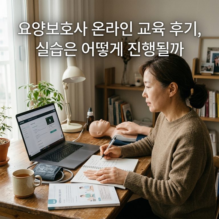 ai thumbnail photography 요양보호사 온라인 교육 후기 실습은 어떻게 진행될까 1788576249 1