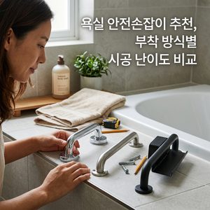 ai thumbnail photography 욕실 안전손잡이 추천 부착 방식별 시공 난이도 비교 1789263989 1