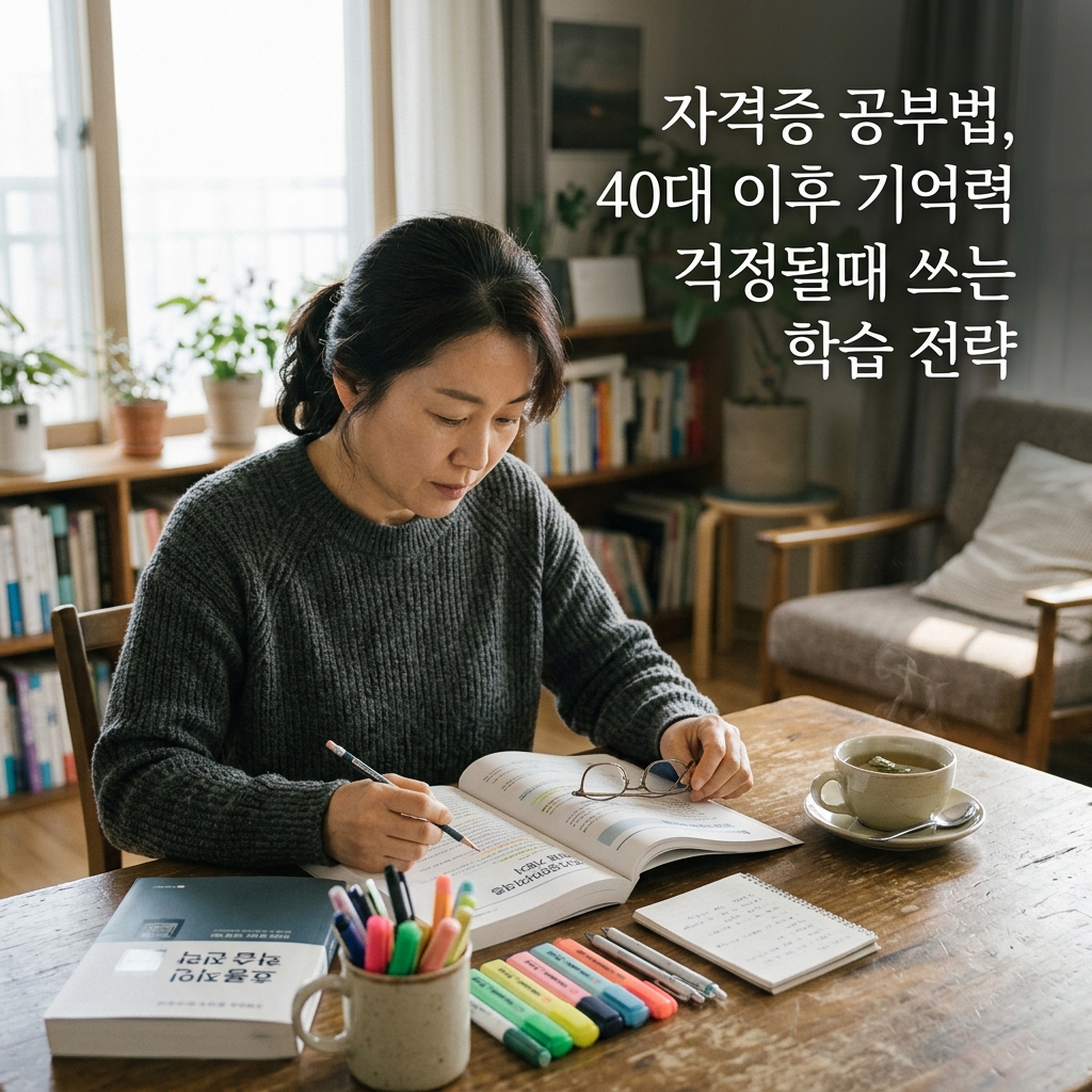 ai thumbnail photography 자격증 공부법 40대 이후 기억력 걱정될 때 쓰는 학습 전략 1788614526 1