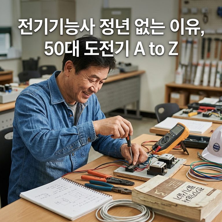 ai thumbnail photography 전기기능사 정년 없는 이유 50대 도전기 A to Z 1788266552 1