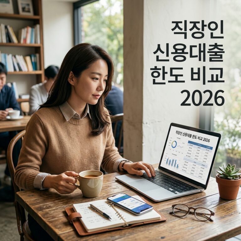 ai thumbnail photography 직장인 신용대출 한도 비교 2026 1788767292