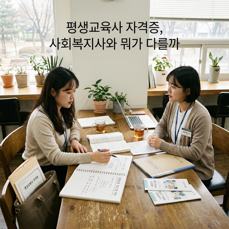 ai thumbnail photography 평생교육사 자격증 사회복지사와 뭐가 다를까 1788570712 1