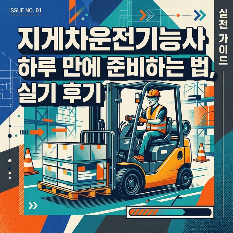 ai thumbnail poster 지게차운전기능사 하루 만에 준비하는 법 실기 후기 1788350464 1