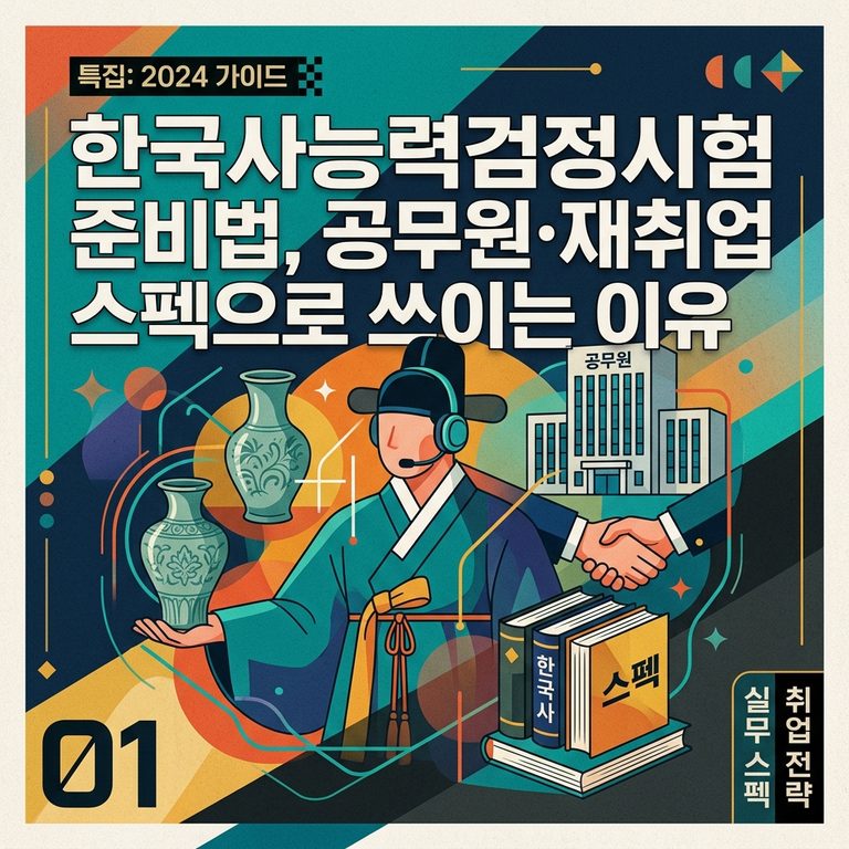 ai thumbnail poster 한국사능력검정시험 준비법 공무원·재취업 스펙으로 쓰이는 이유 1788534996 1